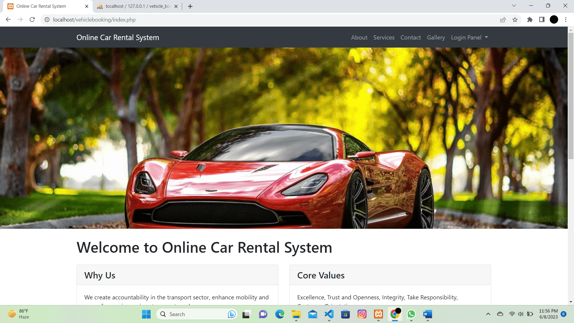 🚘~ Online Car Rental System.