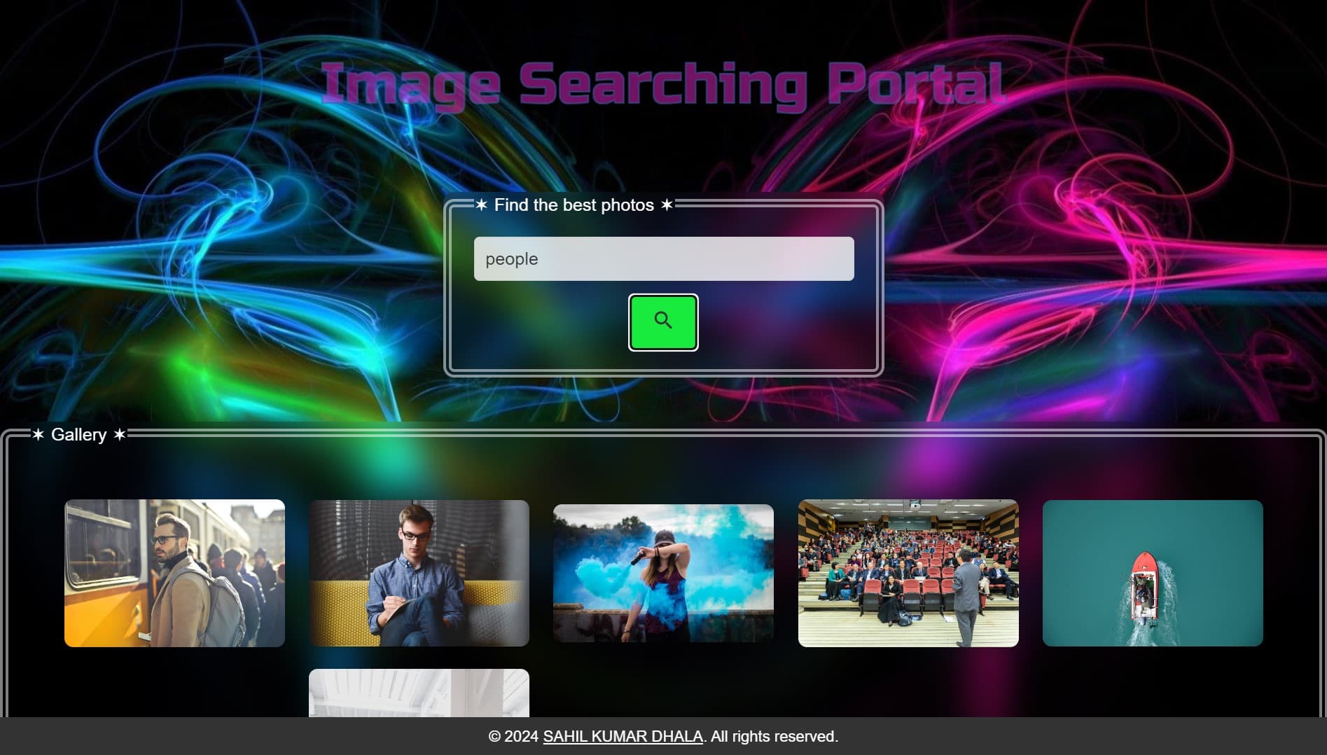 🔍~ Image Searching Portal